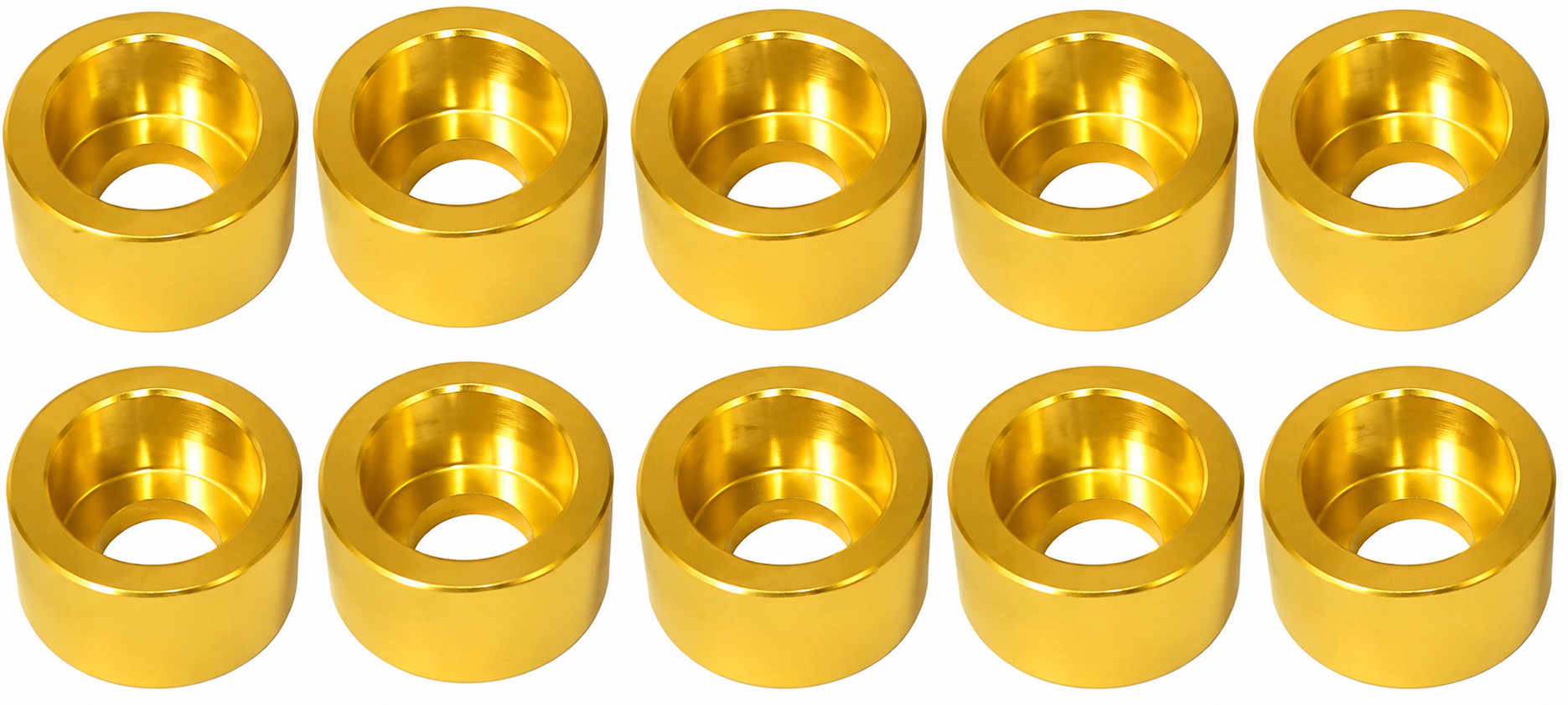 PowerPlus Engine Washer Set (Anodized Aluminum - Gold) – Washers Only