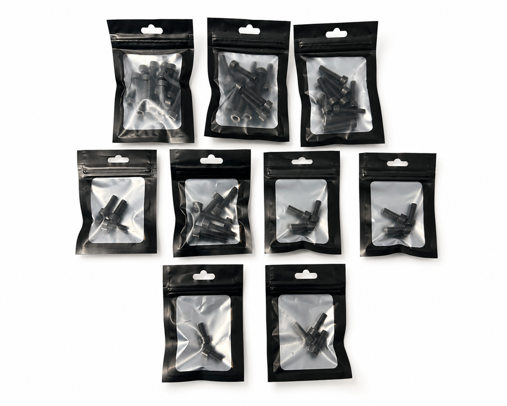 PowerPlus Engine Bolt Set (Stainless Steel - Black) - Bolts Only