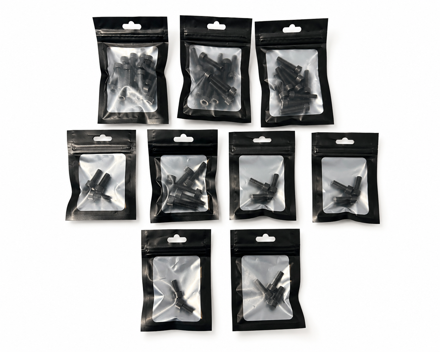 PowerPlus Engine Bolt Set (Stainless Steel - Black) - Bolts Only